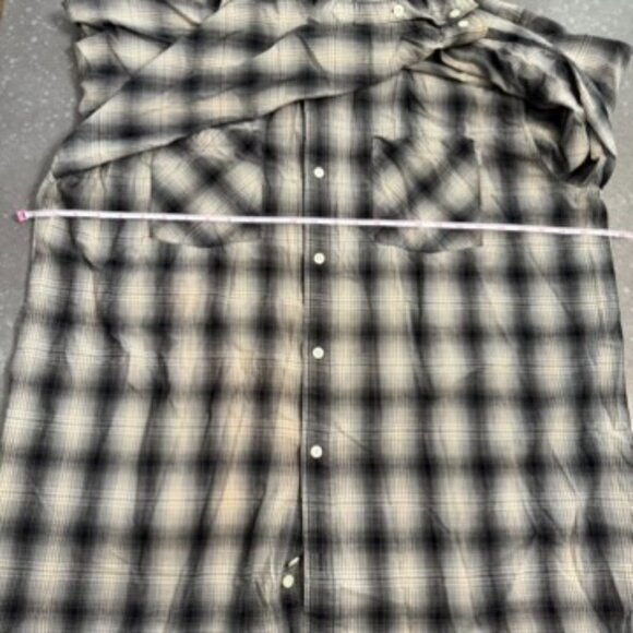 Carhartt Black & Gray Plaid Button-Up Flannel Shirt – Size XXL - Picture 10 of 11